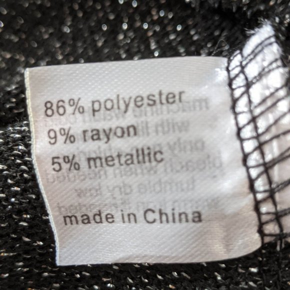 Tunic! Metallic Drape Front Top - Picture 6 of 6